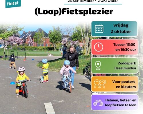 Heel Kampen fietst Loopfiets plezier