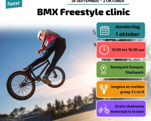 Heel Kampen fietst BMX Freestyle